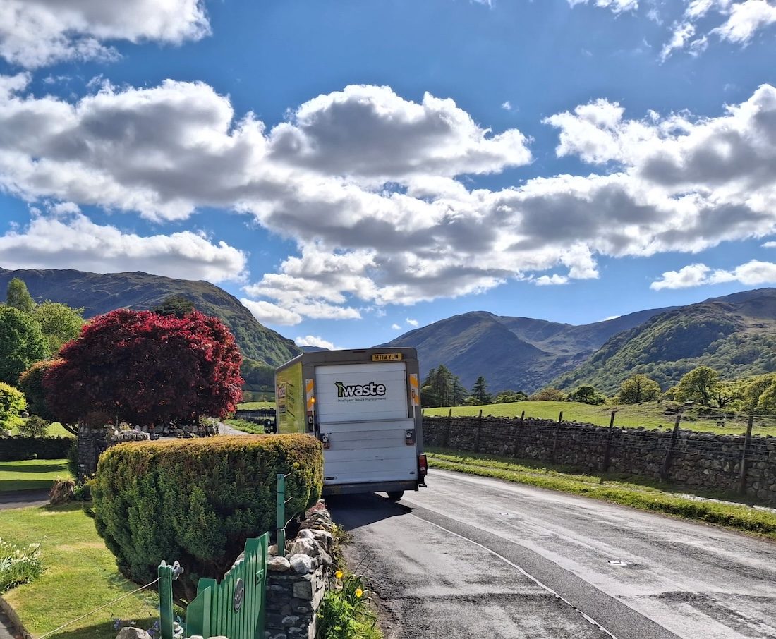 iWaste van on a countryside collection